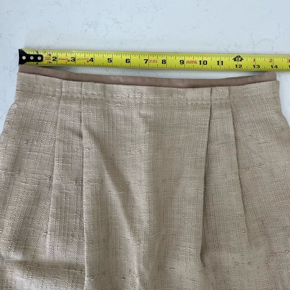 Tory Burch lined camel skirt w pockets - Picture 4 of 7